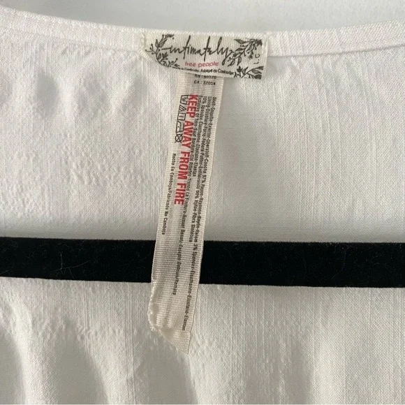 Free People Zoe Ivory Thong Long Sleeve Body-Suit size L - Picture 7 of 9